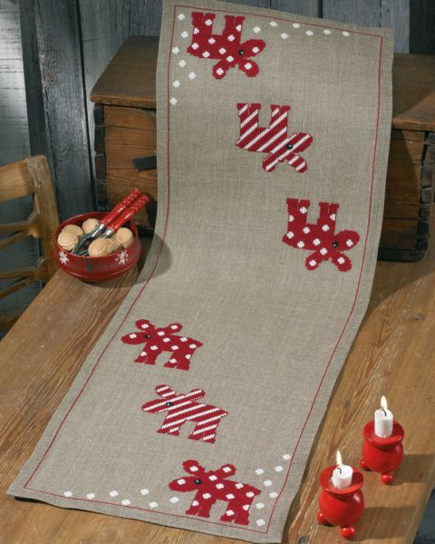 Broderisett Elg 36 x 99 cm