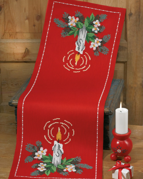 Broderisett Lys i deco 36 x 106 cm