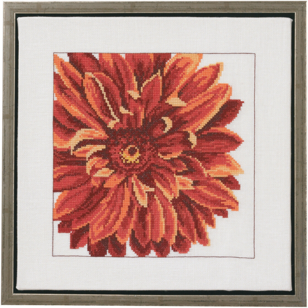 Broderisett Dahlia 30 x 30 cm