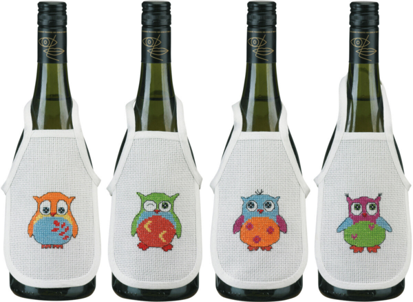 Broderisett Ugler 10 x 15 cm