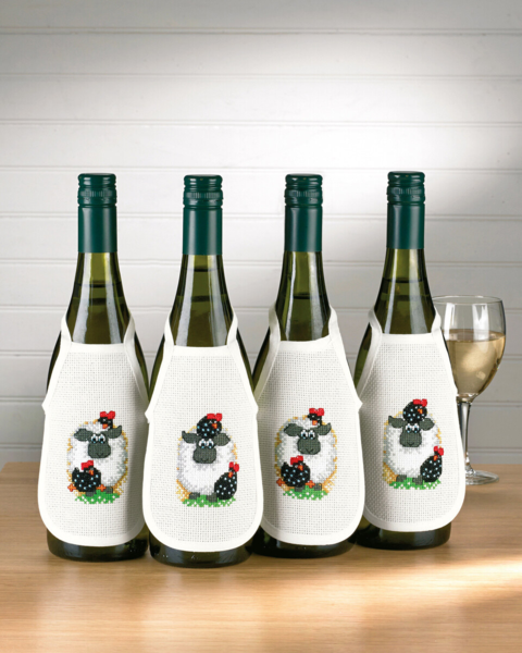 Broderisett Sau forkle 4 x 10 x 15 cm