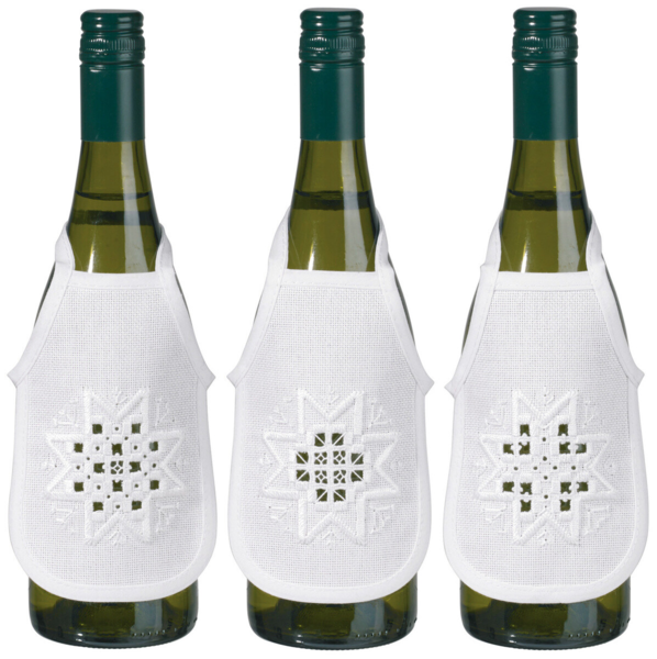 Broderisett Hardanger stjerne 3 stk 10 x 15 cm