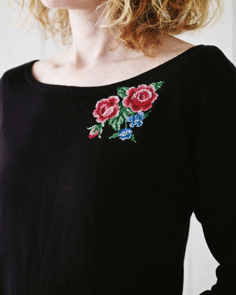 Broderisett Roser 10 x 10 cm