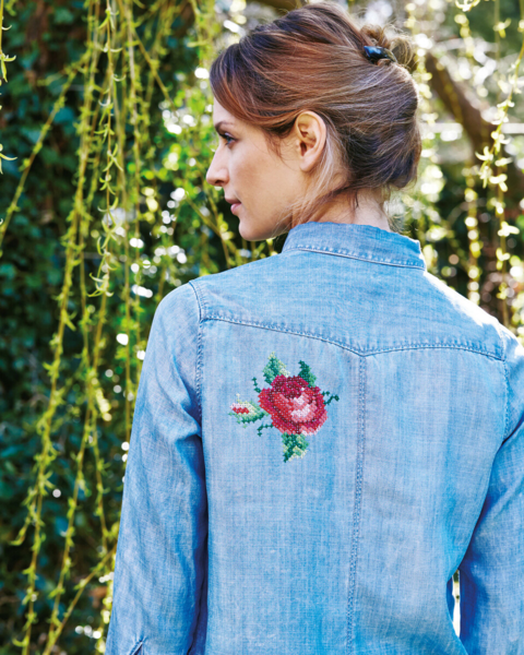 Broderisett Roser 10 x 10 cm