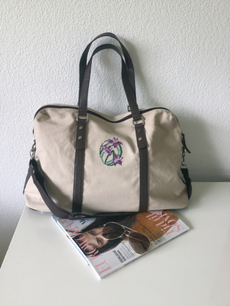 Broderisett Blomster lilla 7 x 9 cm