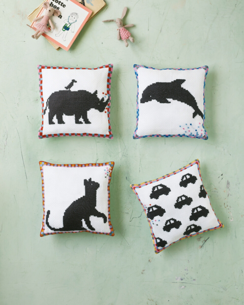 Broderisett Neshorn 27 x 27 cm