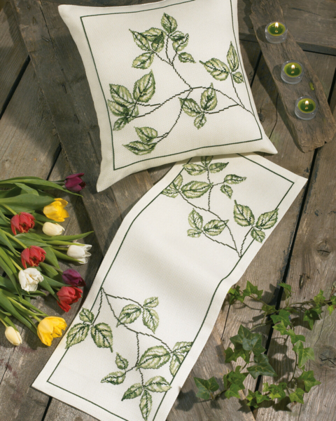 Broderisett Kvist løper 39 x 39 cm