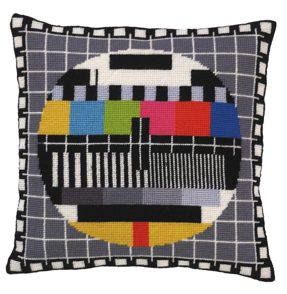 Broderisett Strameipute TV-bilde 35 x 36 cm