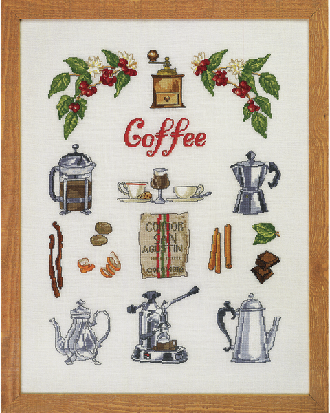 Broderisett Coffee Time 40x52 cm