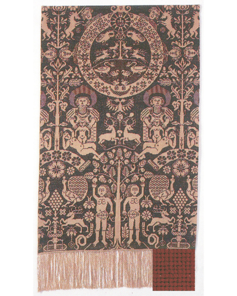 Broderikit Beidewand rød 82 x 146 cm