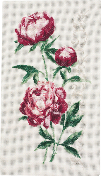 Broderisett Blomsteroppheng 34x60 cm