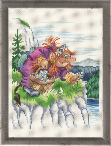 Broderisett Trollmor R5365 21 x 29 cm