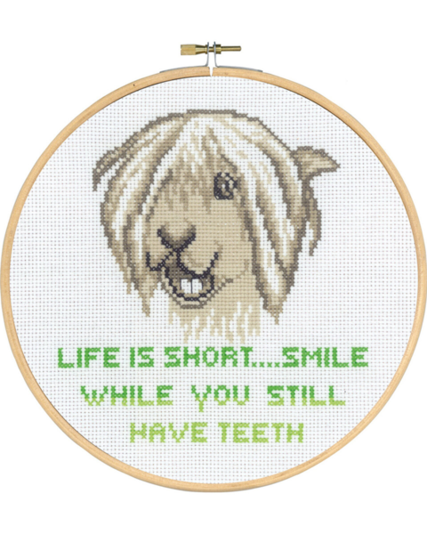 Broderisett Life is short m/5810/20 20 Ø
