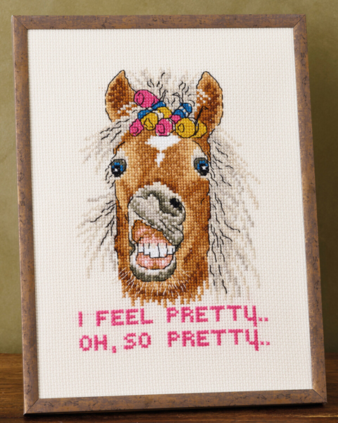 Broderisett I feel pretty R5799 18 x 24 cm