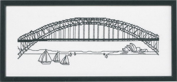 Broderisett Harbour Bridge 5496 36 x 15 cm