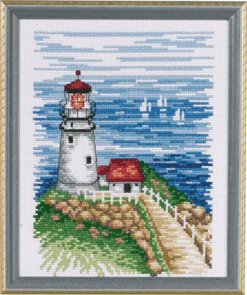 Broderisett Fyrtårn 17 x 21 cm