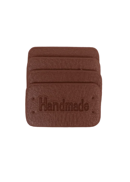 Go Handmade Handmade Label, 4 stk: Brun