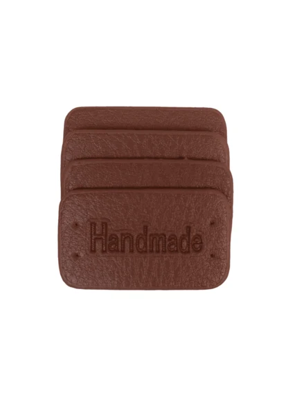 Go Handmade Handmade Label, 4 stk: Brun