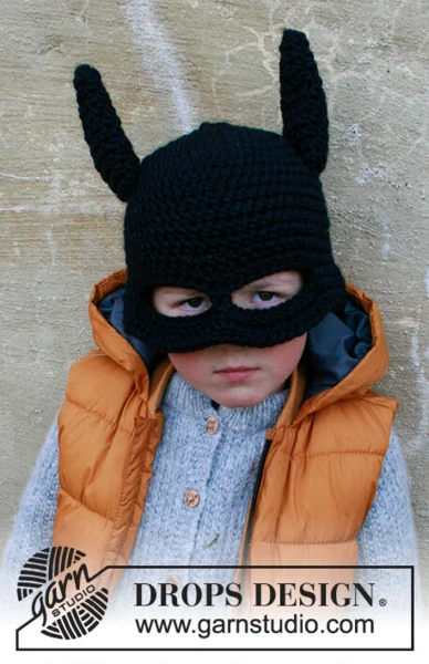 Children 37-25 Bat Hat by DROPS Design — 1