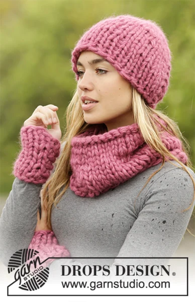 0-1357 Sunset Rose Set fra DROPS Design