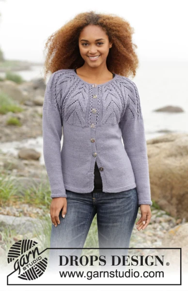 171-11 Magic Web Cardigan fra DROPS Design