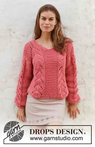 186-9 Spring Peach av DROPS Design