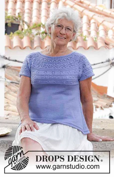 186-37 Taormina-topp fra DROPS Design