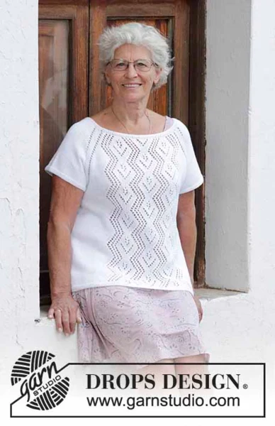 188-16 diamanter i blondetopp fra DROPS Design