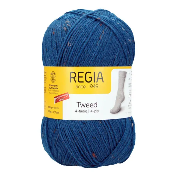 Regia Tweed 069 Petrol tweed