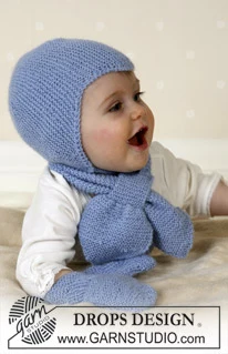 14-16 Baby Aviator Hat fra DROPS Design