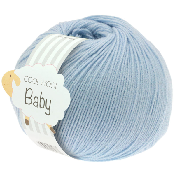 Lana Grossa Cool Wool Baby 208 Lys blå