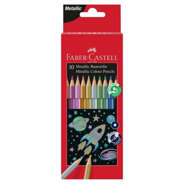 Faber-Castell, Metallfargeblyanter sett med 10