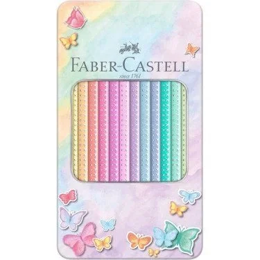 Faber-Castell, Pastel Sparkle Fargeblyanter, 12 stk