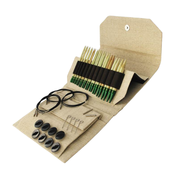 LYKKE Utskiftbare Rundpinner Sett Grove, Beige, 13 cm