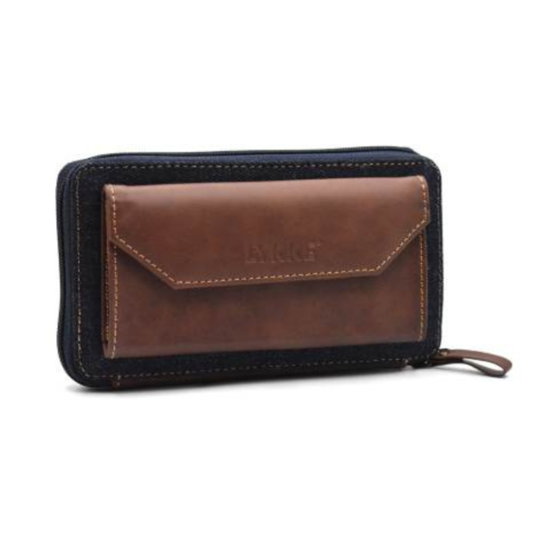 LYKKE Oxford Etui for Utskiftbare Rundpinner, 9 cm Sjokolade