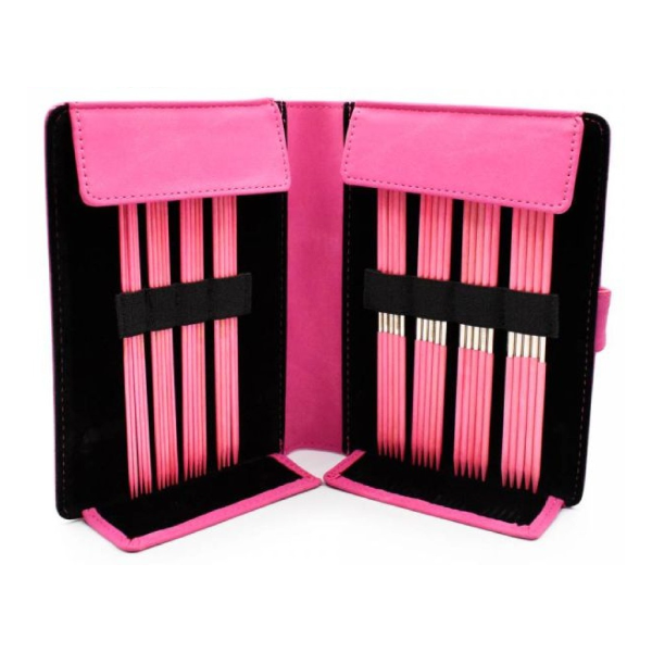 LYKKE Strømpepinnesett Blush, Fuchsia, 15 cm (2.00-3.75 mm)