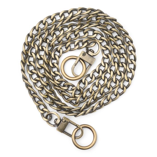 LindeHobby Veske-kjede i Metall, 1 meter Antikk messing