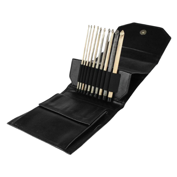 LYKKE Heklenålesett Driftwood, Sort, 15 cm