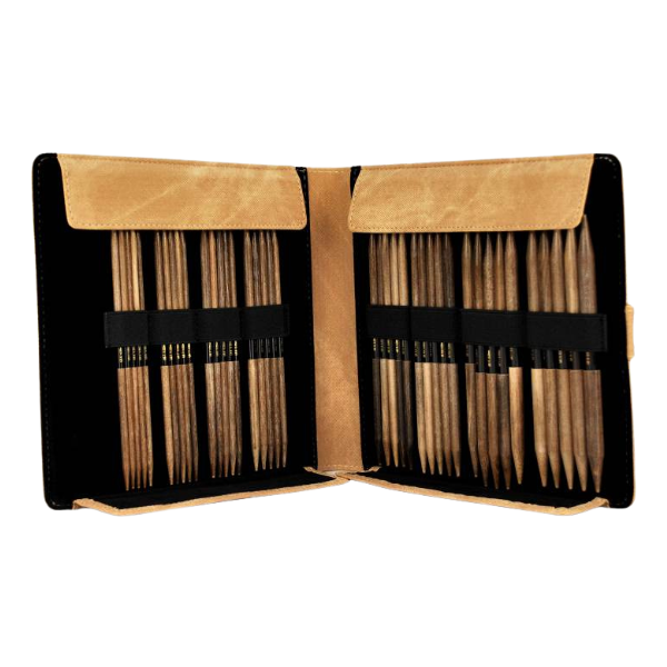 LYKKE Strømpepinnesett Umber, Tan, 15 cm (4.00-9.00 mm)