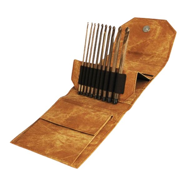 LYKKE Heklenålesett Umber, Tan, 15 cm