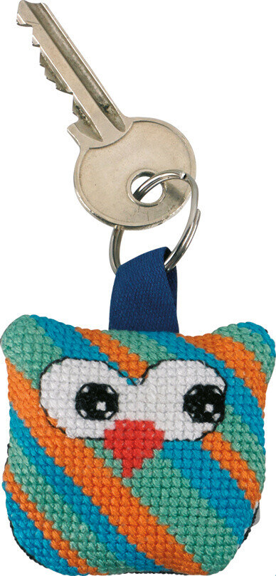 Broderisett Ugle m/ skrå striper 5 x 5 cm