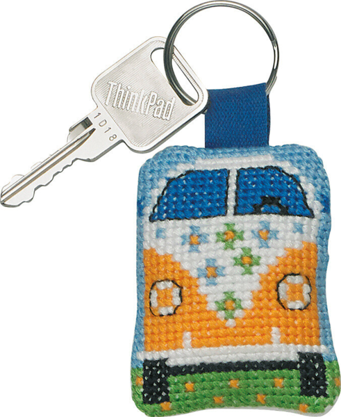 Broderisett Gul bil 5 x 6 cm