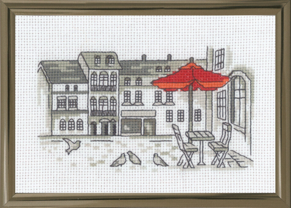 Broderisett Paraply R5794 15x10 cm