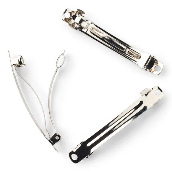 LindeHobby Hårspenner, Sølv, 6 mm, 3 stk