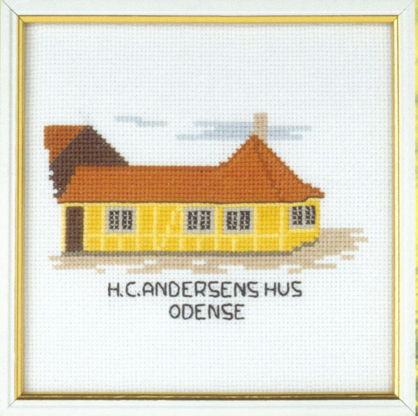 Broderisett H.C. Andersen hus 15 x 15 cm