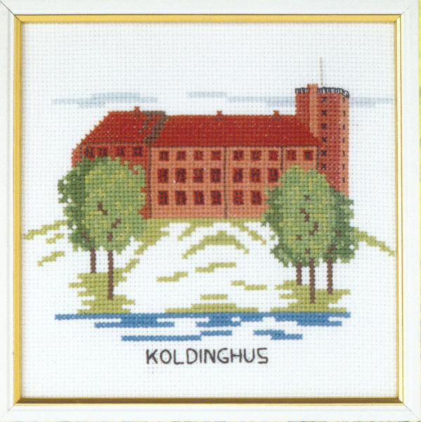 Broderisett Koldinghus 15 x 15 cm