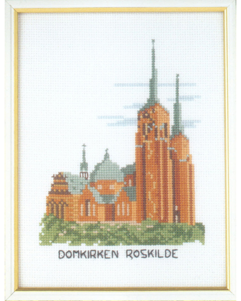 Broderisett Roskilde domkirke 15 x 20 cm 5611