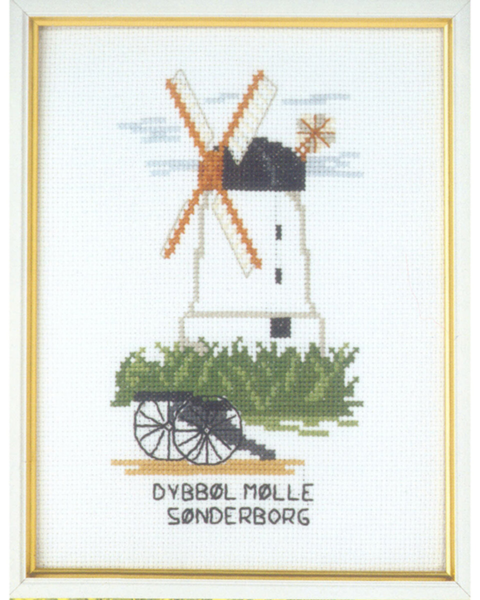 Broderisett Dybbøl mølle 15 x 20 cm 5611