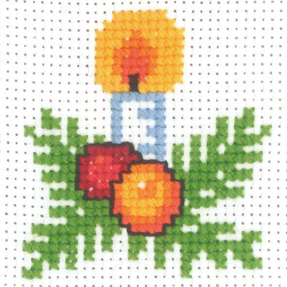 Broderikit Lys 10 x 10 cm