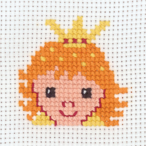 Broderisett Prinsesse 8 x 8 cm